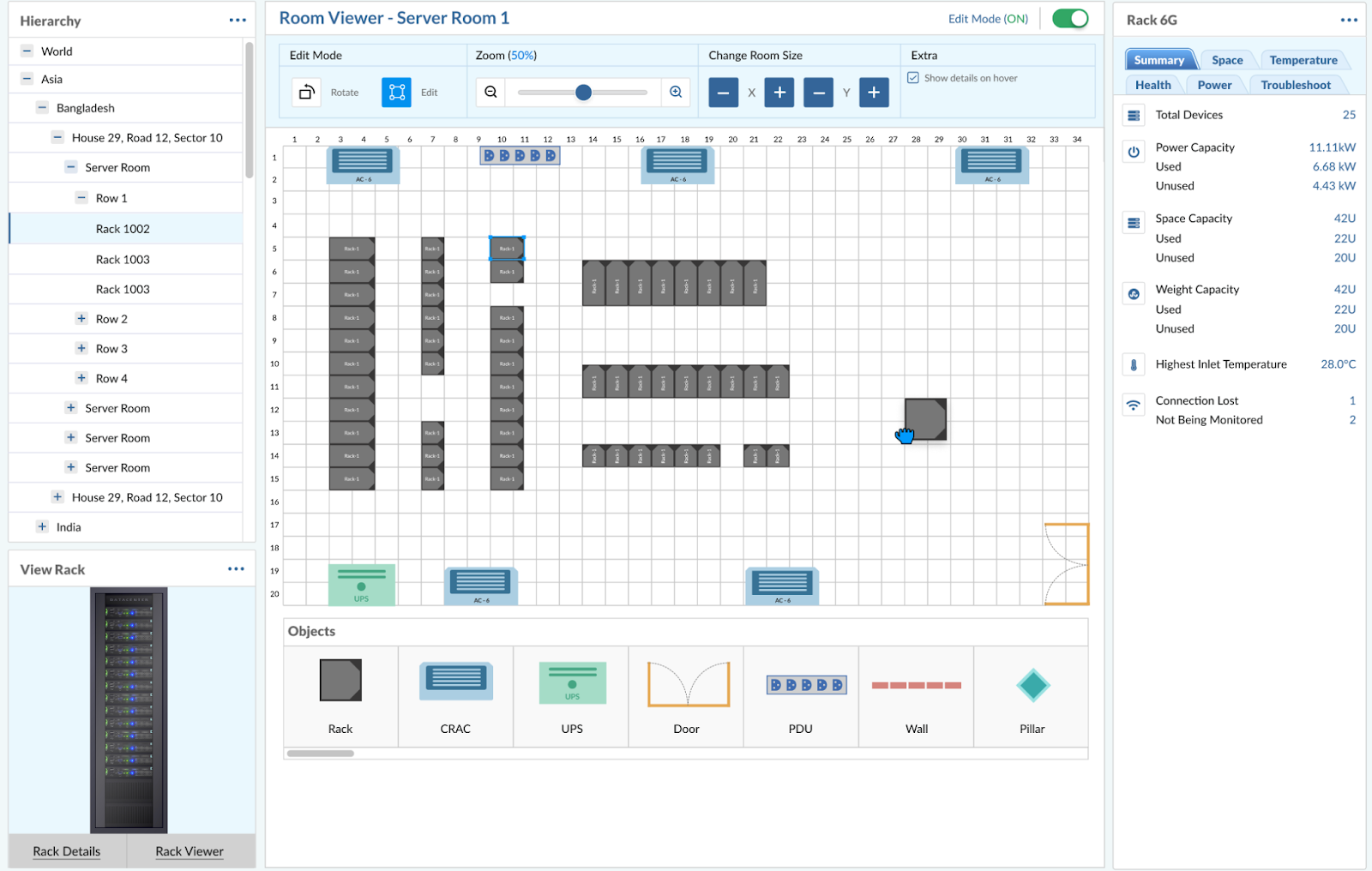 RoomorCompartment View